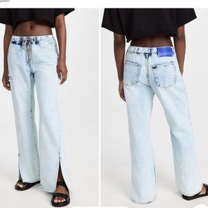 BRAND NEW One Teaspoon Blue Tornado Roadhouse Wide Leg Drawstring Jeans SOLD OUT